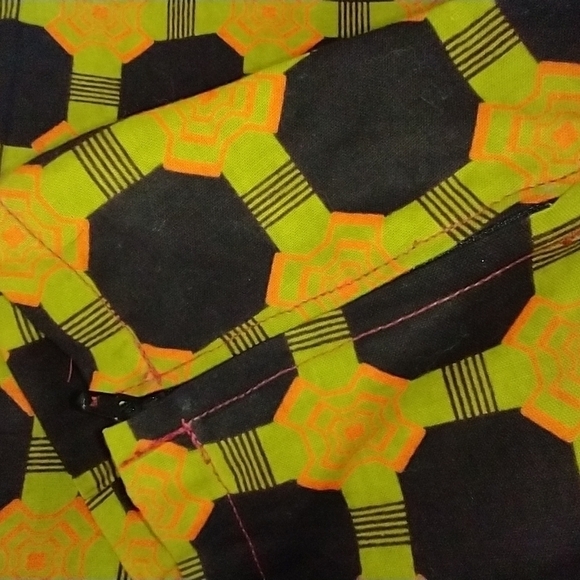 COTTON GEOMETRIC COTTON PANTS - Picture 2 of 5